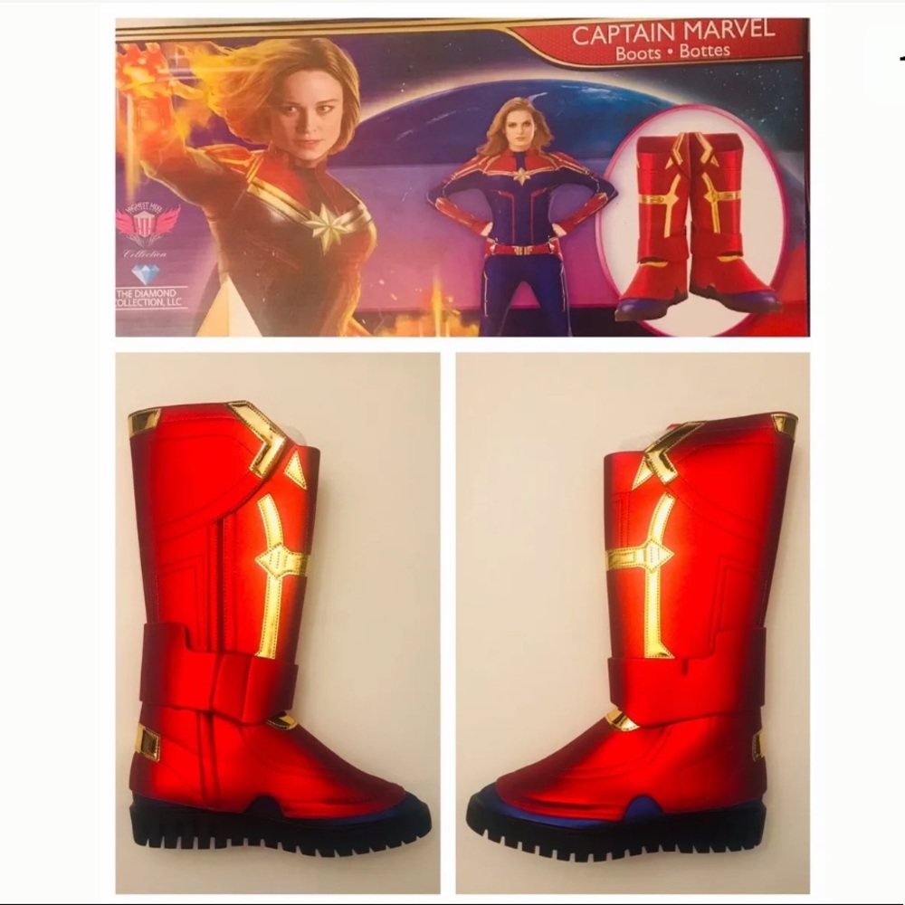 Captain Marvel MCU Diamond Cosplay Costume Boots!